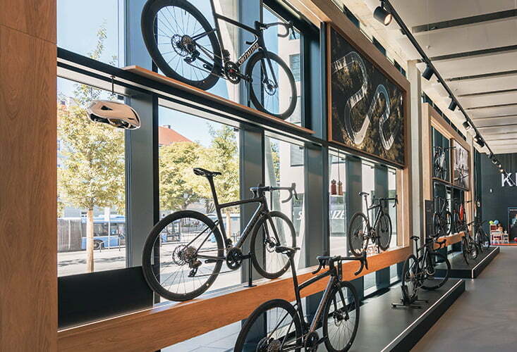 Specialized Munchen flagship store projectinrichting